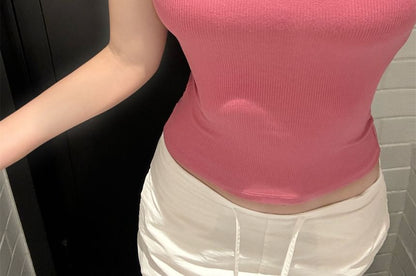 Ribbed Padded Camisole Top