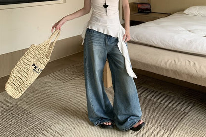 Asymmetrical Ruffle Tee