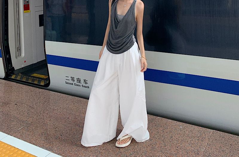 Cowl Neck Halter Camisole