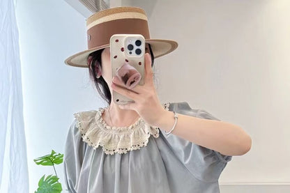 Lace Ruffle Blouse