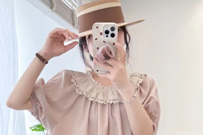 Lace Ruffle Blouse