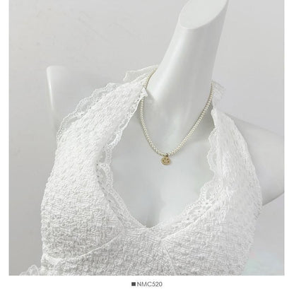 Halter Neck Lace Crop Top