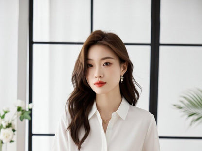 Collared Short Sleeve Button Down Shirt