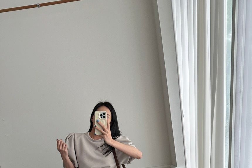 High Waist Plain Frayed Slit Denim Maxi Straight Skirt