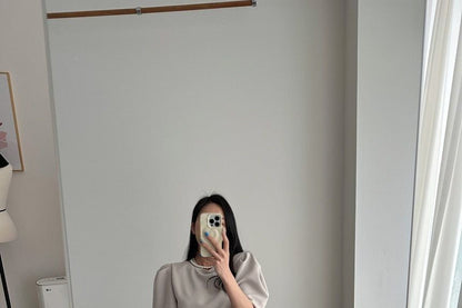 High Waist Plain Frayed Slit Denim Maxi Straight Skirt
