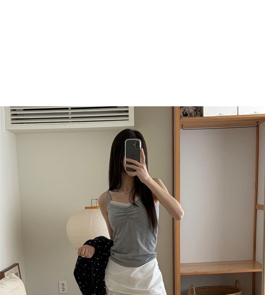 High Waist Plain Buttoned A-Line Skirt