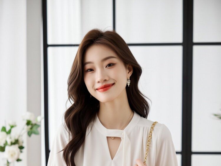 Cutout Short Sleeve Plain Blouse