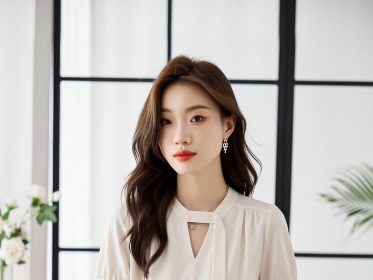 Cutout Short Sleeve Plain Blouse