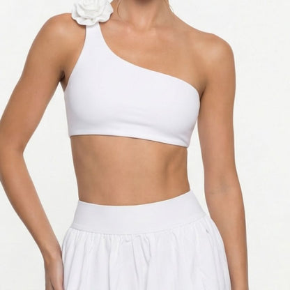 High Waist Plain Ruched Mini A-Line Skirt / Yoga Pants