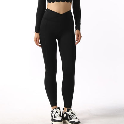High Waist Plain Ruched Mini A-Line Skirt / Yoga Pants