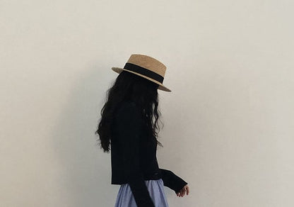 Elastic Waist Layered Panel Midi A-Line Skirt