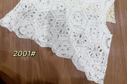Sleeveless Crochet Lace Top