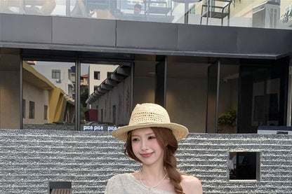 Boatneck Long-Sleeve Blouse
