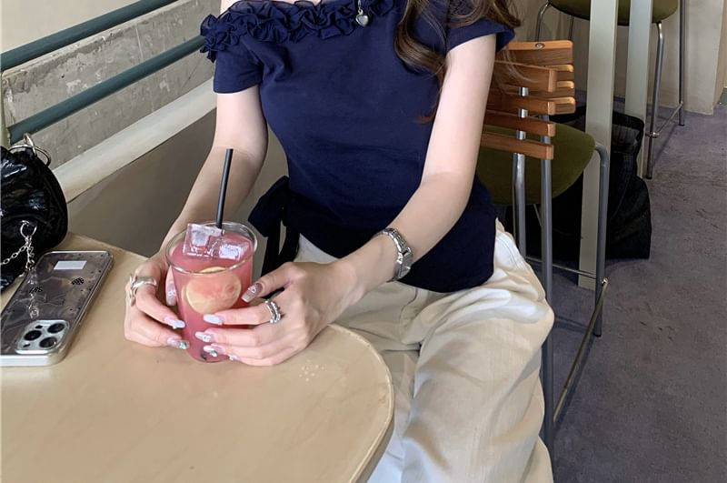 Off-Shoulder Asymmetrical Top