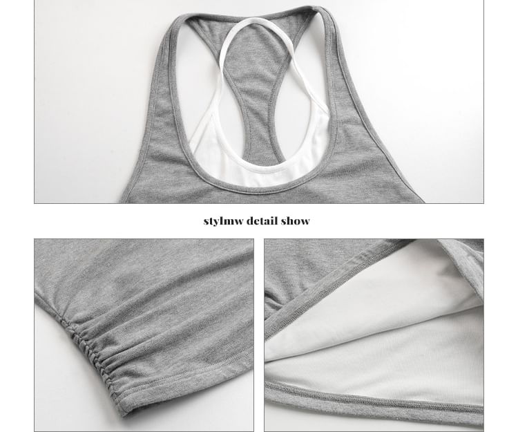 Mock Neck Two-Piece Tank
