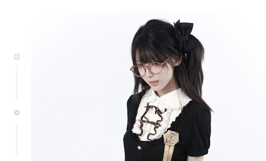 Collared Frill Top & Skirt