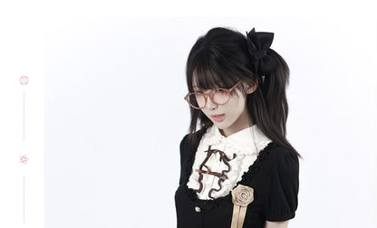 Collared Frill Top & Skirt