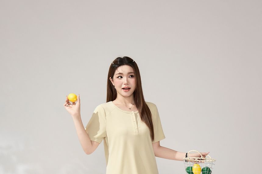 Henley Short Sleeve Tee