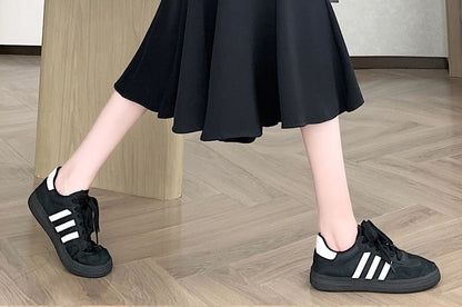 High Waist Plain Midi Mermaid Skirt