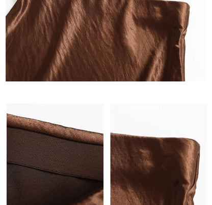 Mid Rise Plain Maxi A-Line Skirt