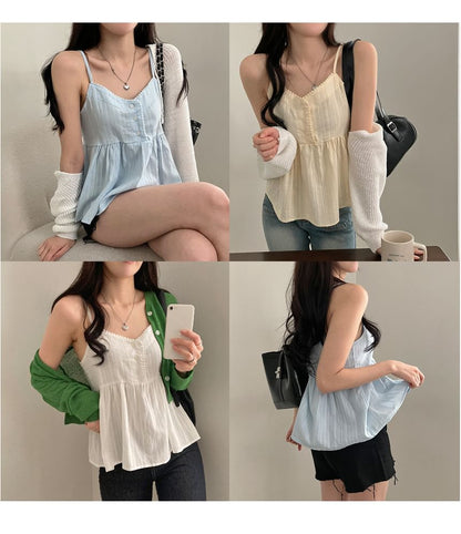 V-Neck Flowy Camisole Top