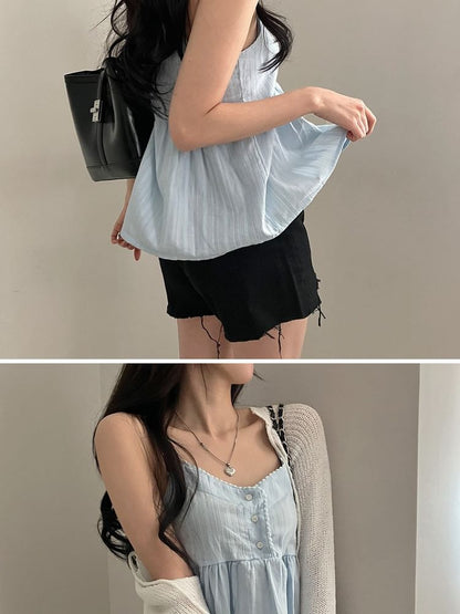 V-Neck Flowy Camisole Top