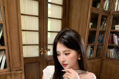 One Shoulder Ruffle Asymmetrical Solid Blouse