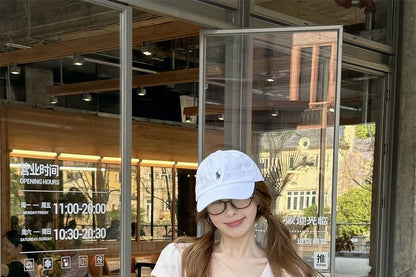 Short-Sleeve V-Neck Plain Slim Fit Crop T-Shirt