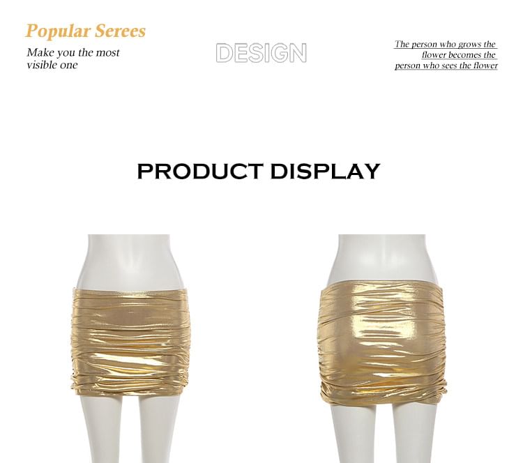 Sequined Flowy Halter Neck Top or Mini Pencil Skirt