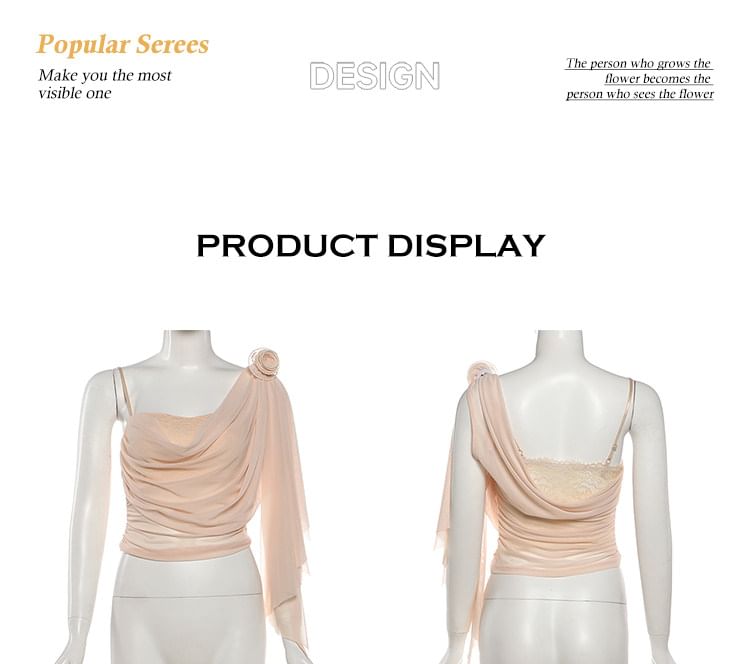 Asymmetric Sleeveless Crop Top and High Waist Mermaid Skirt Set