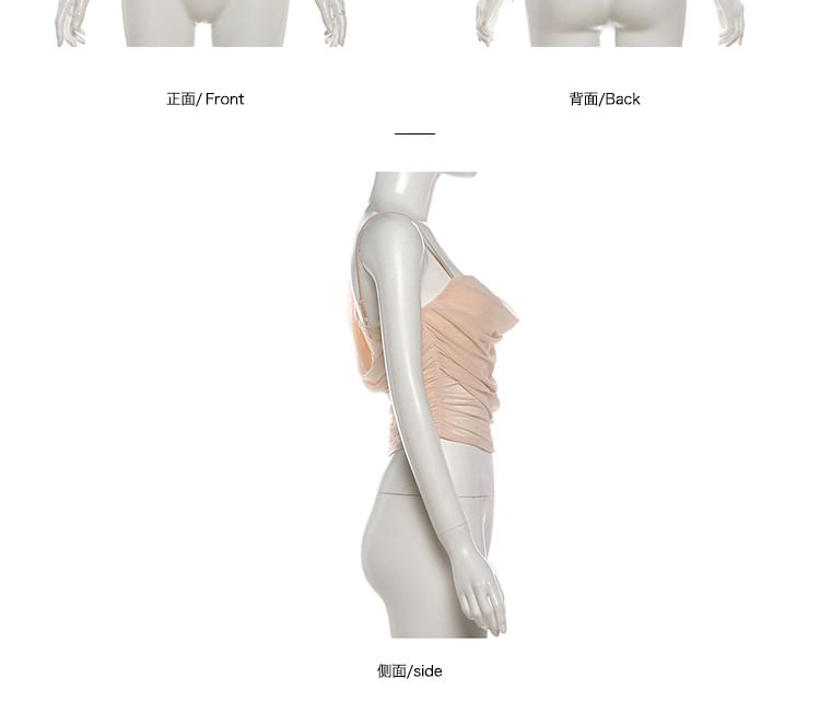 Asymmetric Sleeveless Crop Top and High Waist Mermaid Skirt Set