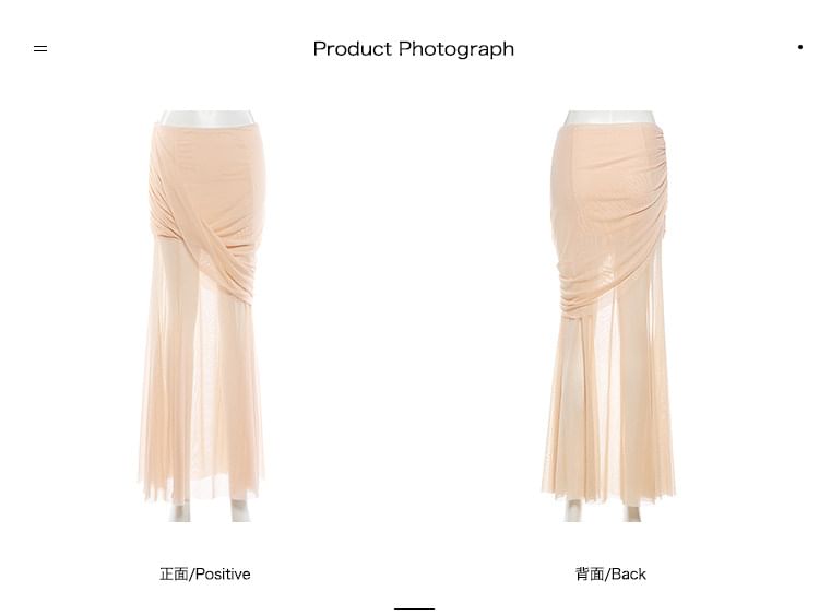 Asymmetric Sleeveless Crop Top and High Waist Mermaid Skirt Set