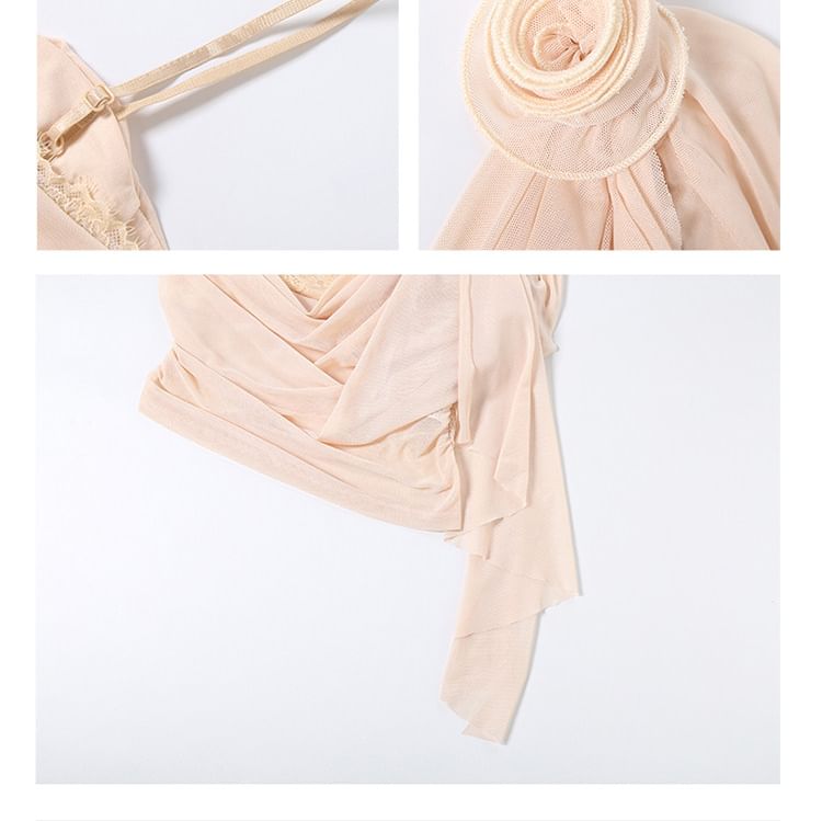 Asymmetric Sleeveless Crop Top and High Waist Mermaid Skirt Set
