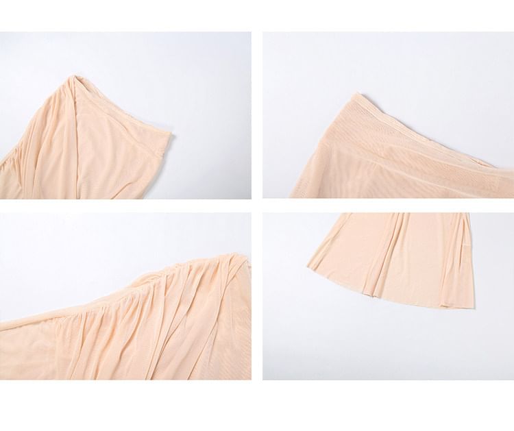 Asymmetric Sleeveless Crop Top and High Waist Mermaid Skirt Set