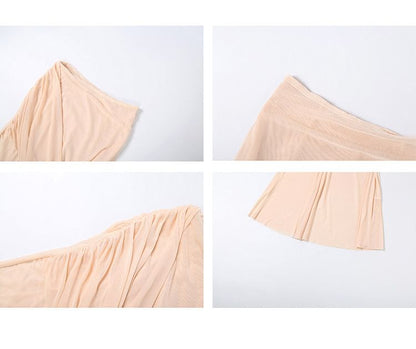 Asymmetric Sleeveless Crop Top and High Waist Mermaid Skirt Set
