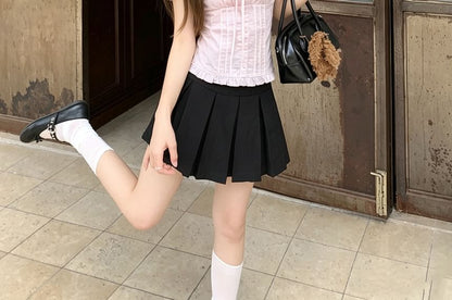 Off Shoulder Ruffle Trim Short Sleeve Blouse