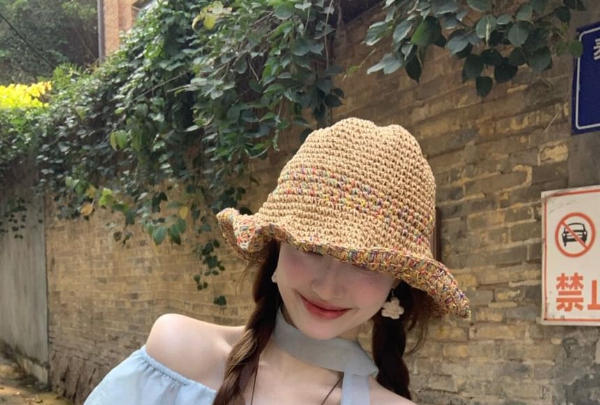 Off-Shoulder Mini Top with Sash