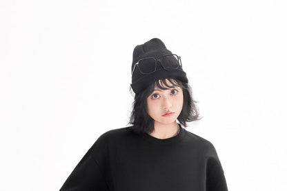 Oversized Plain Crew Neck Short Sleeve T-Shirt