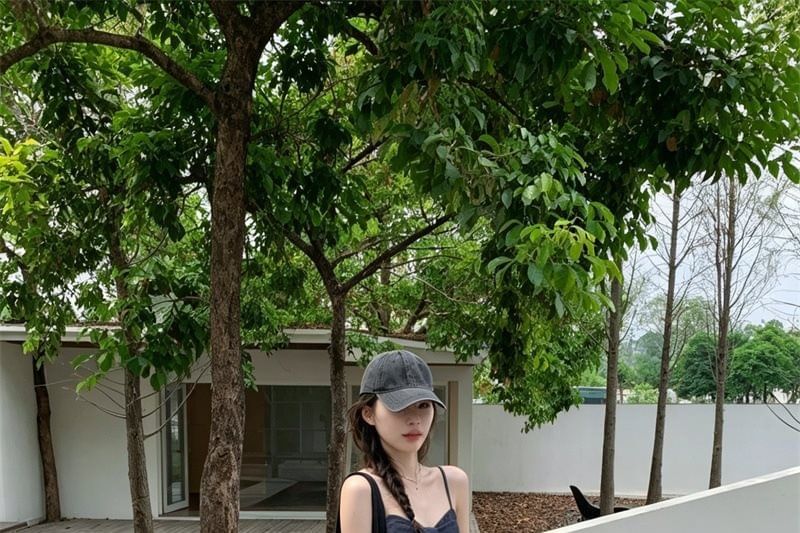 Bow Detail Camisole Top and High Waist Wide Leg Pants