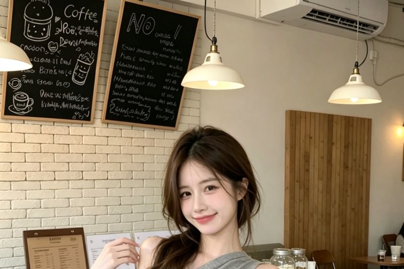 One-Shoulder Sleeveless Solid Top