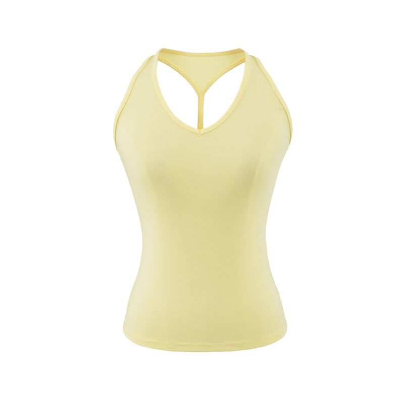 Racerback Sleeveless Solid Crop Top