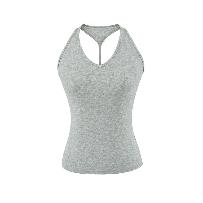 Racerback Sleeveless Solid Crop Top