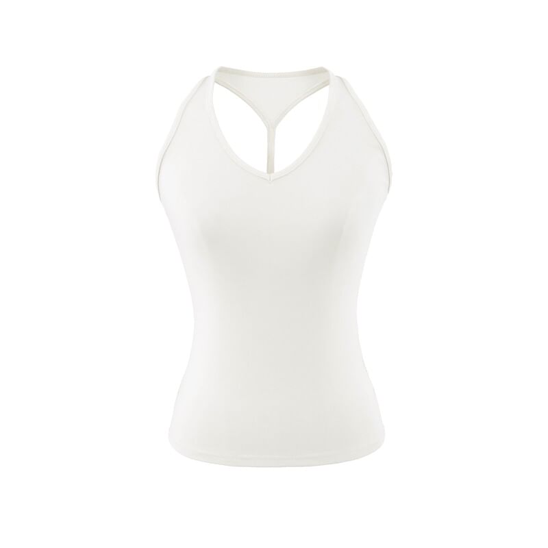 Racerback Sleeveless Solid Crop Top