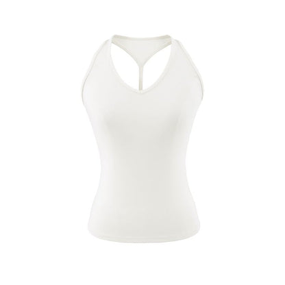 Racerback Sleeveless Solid Crop Top