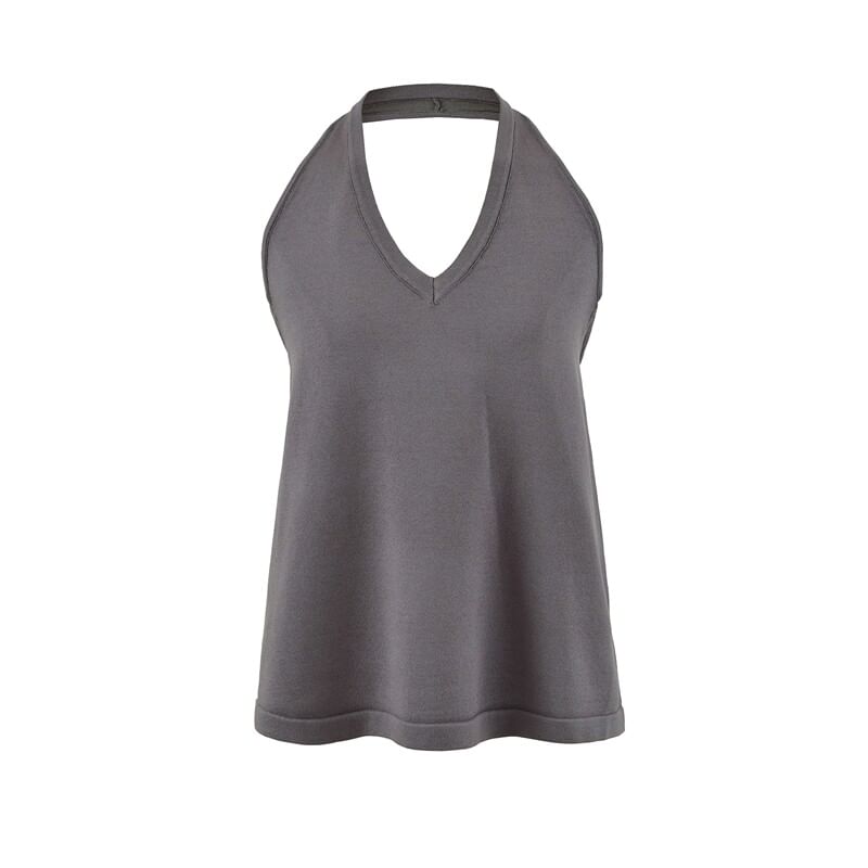 Flowy Halter Neck Solid Top