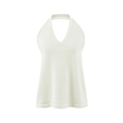 Flowy Halter Neck Solid Top