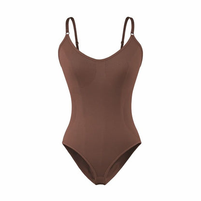Spaghetti Strap Solid Bodysuit Top