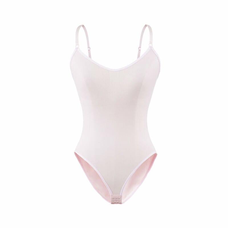 Spaghetti Strap Solid Bodysuit Top