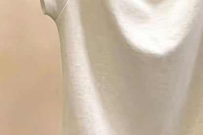 Button Side Crewneck Short-Sleeve Crop Tee