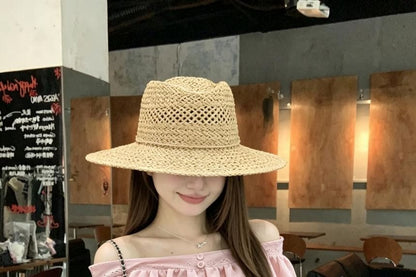 Off-Shoulder Short-Sleeved Ruffle Embroidered Blouse